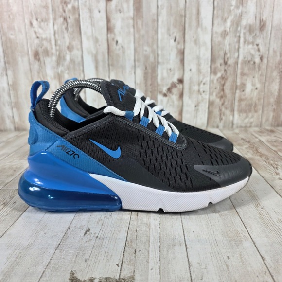 Nike Shoes - Nike Air Max 270 Black Photo Blue White Sneakers 943345-034 Womens 7.5 Youth 6Y
